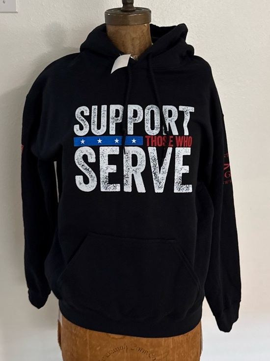 Grunt style Other - NWT Grunt Style Black 'Support Serve' Patriotic Hoodie Sizes S, M , XL & XXL